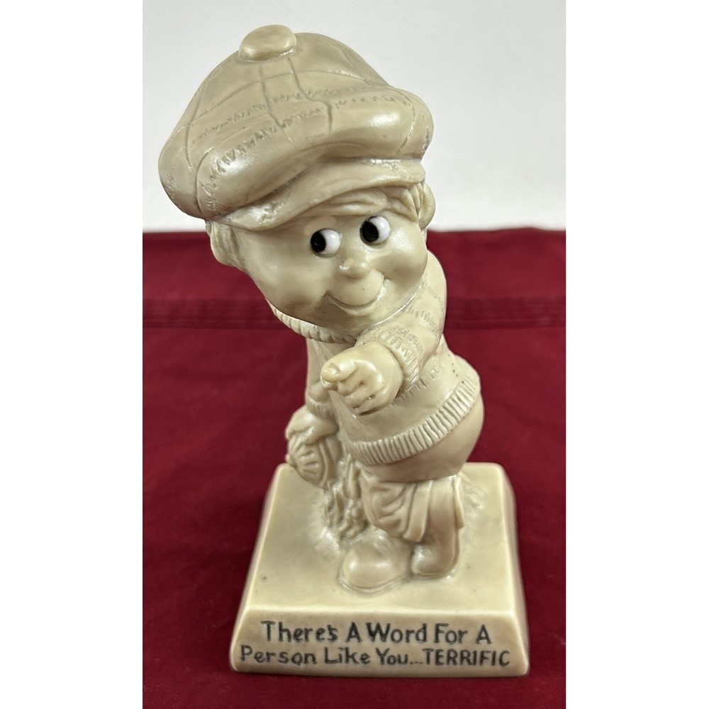 Vtg R & W Berries Co's. Figurine 1970 "THERE'S A WORD FOR A PERSON LIKE YOU.."